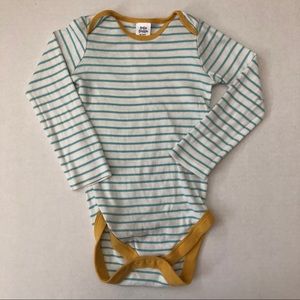 Mini Boden blue striped onesie
